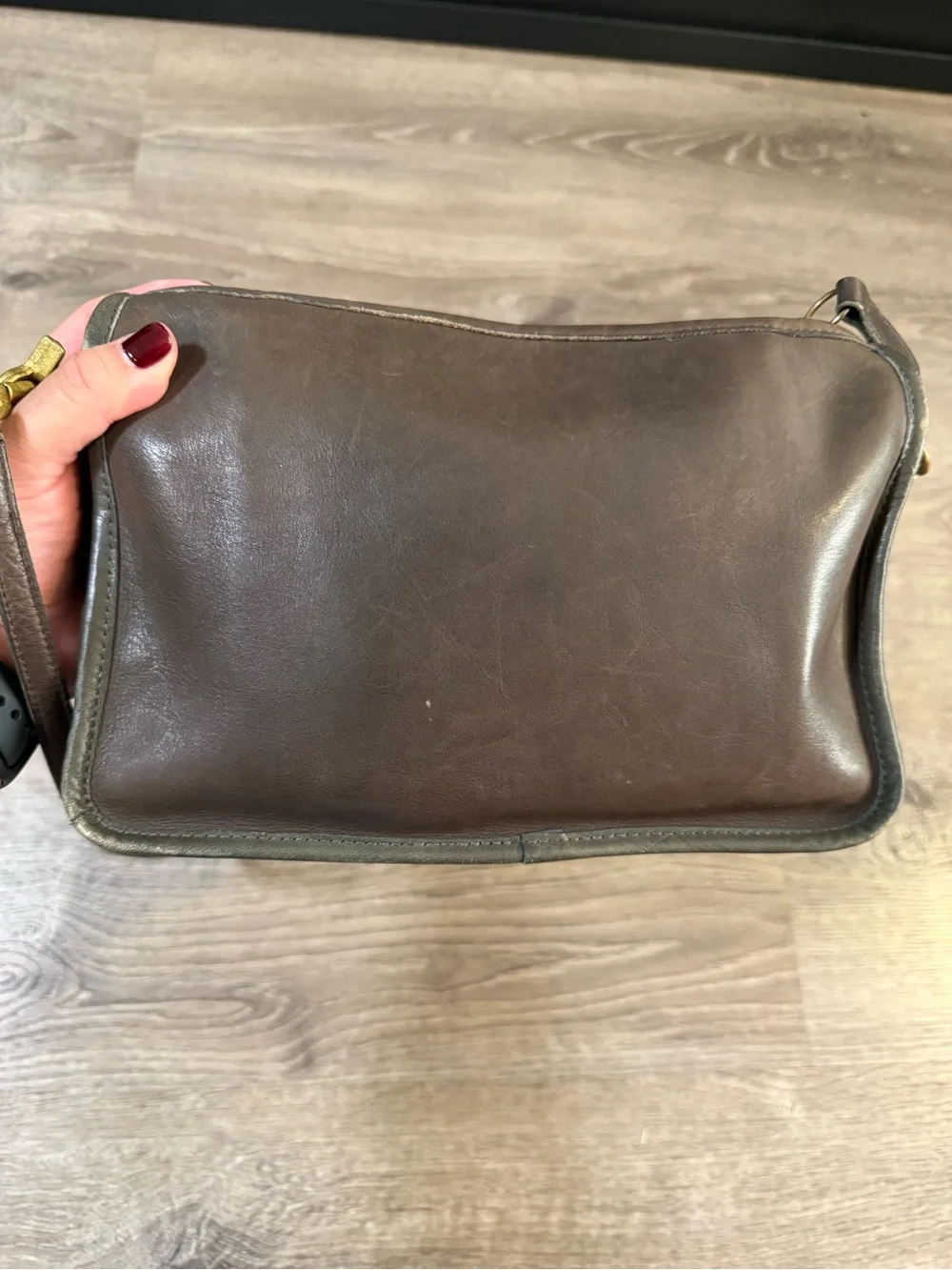Vintage Coach NYC Companion Bag Glove Tanned Leather Crossbody